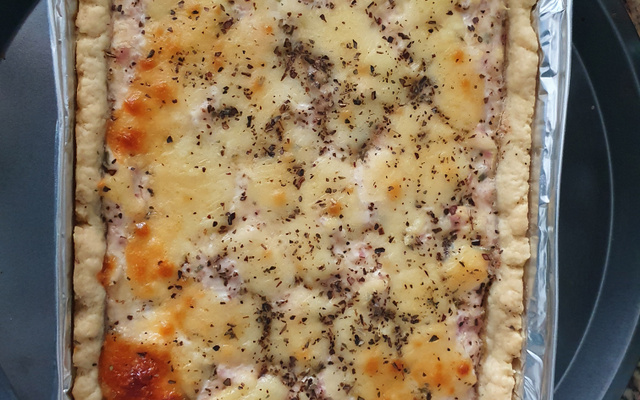 Quiche de alho poró