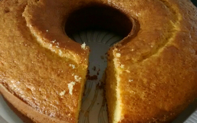 Bolo de fubá tudo um