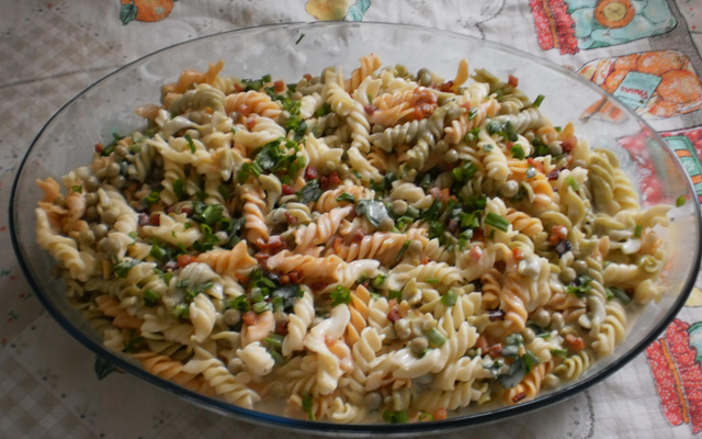 Fusili ao molho branco