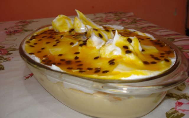 Pavê mousse de maracujá