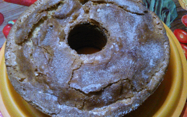 Bolo de banana de liquidificador