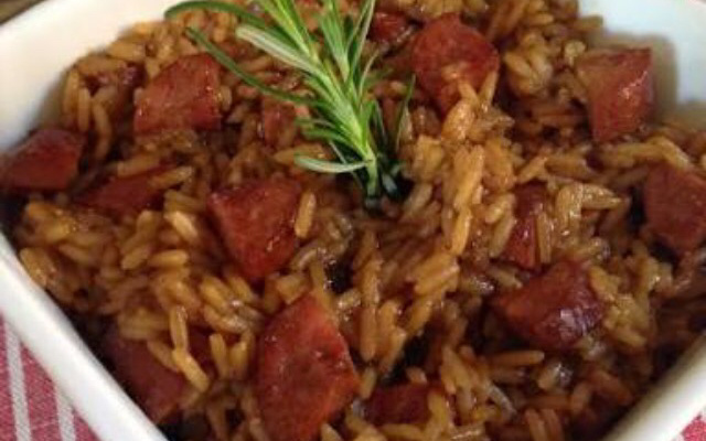 Risoto de cerveja preta