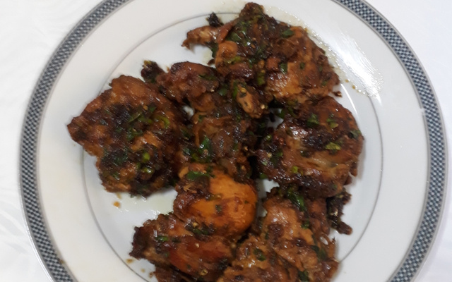 Frango chinês três xícaras