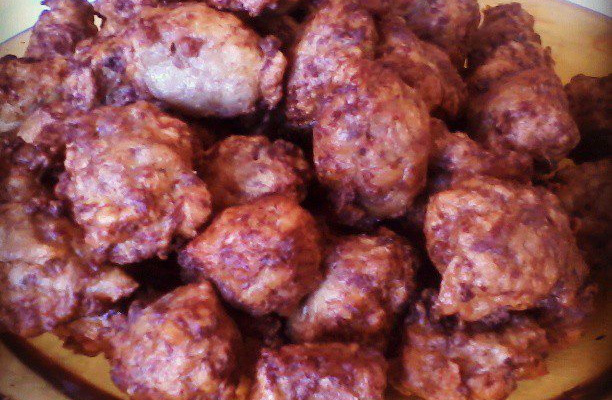 Bolinho de carne frito