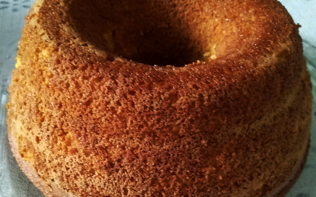 Bolo de fubá cozido