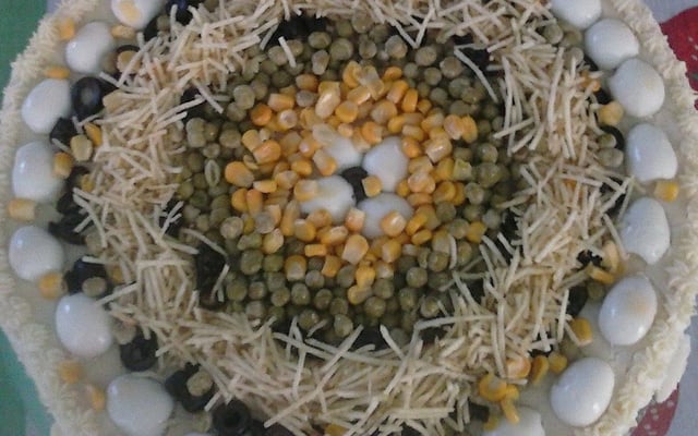 Torta salgada com pão de forma