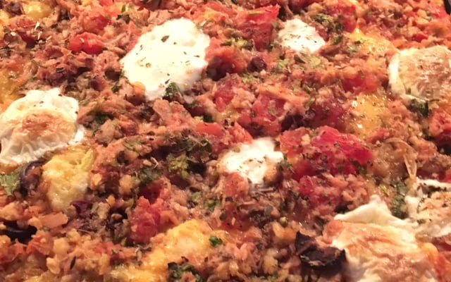 Pizza rápida de liquidificador