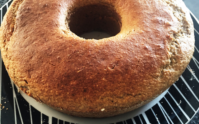 Bolo de aveia com banana