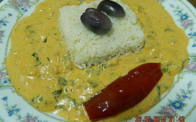 Estrogonofe de camarão