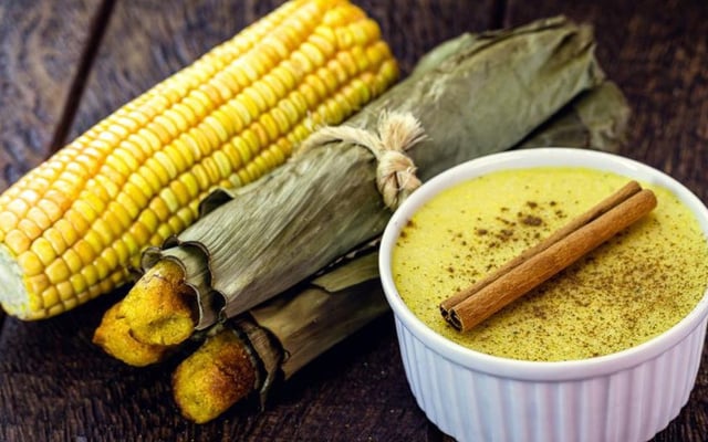 Curau de milho verde tradicional