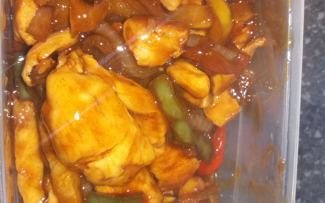 Frango xadrez simples