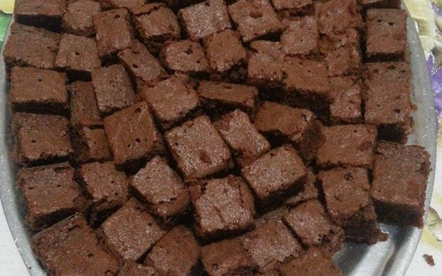 Brownie de chocolate com castanha-do-pará