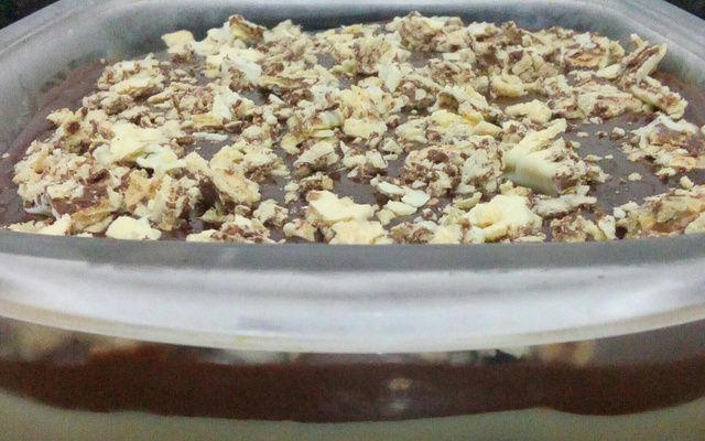 Pavê de bombom com morango