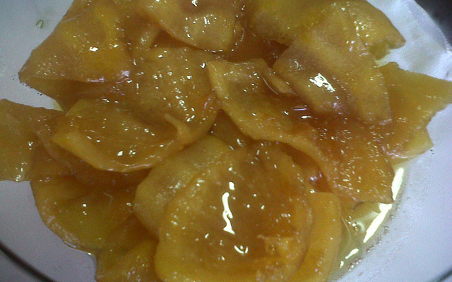 Doce de laranja com rum