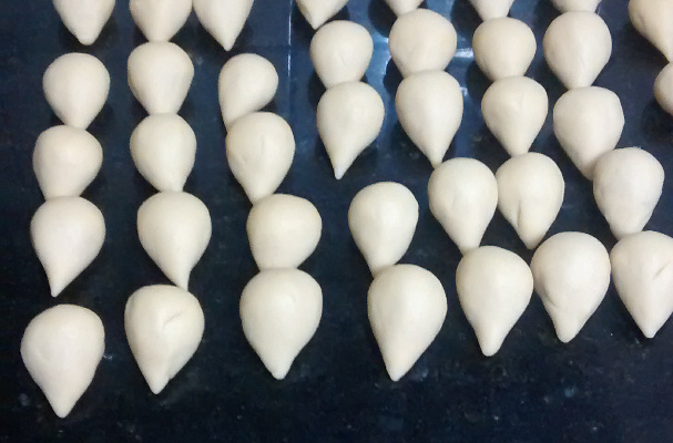 Coxinha com massa básica