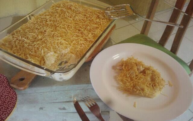 Frango com creme de leite e requeijão