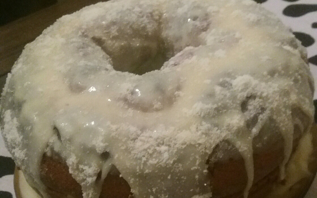 Bolo vulcão de leite ninho