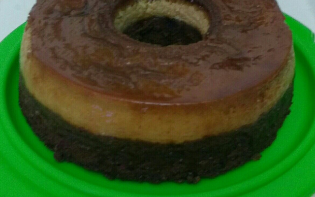 Bolo pudim de chocolate