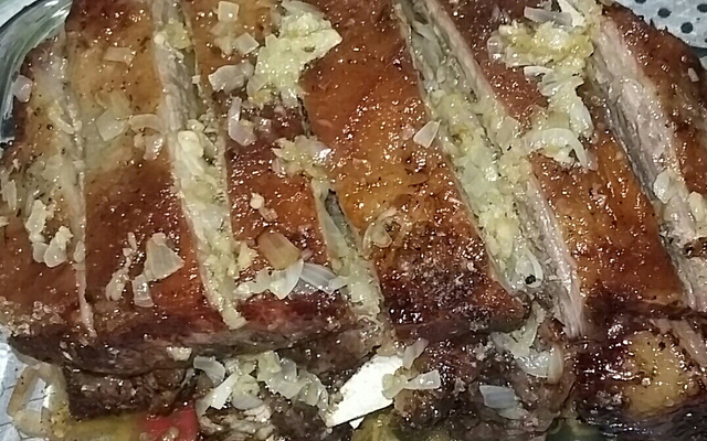 Costela na pedra de sal