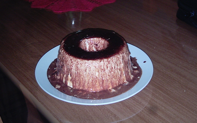 Pudim de sorvete delicioso