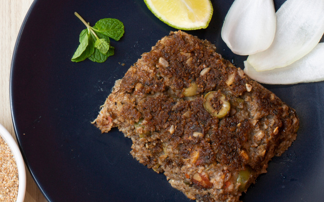 Bolo de carne moída e philadelphia