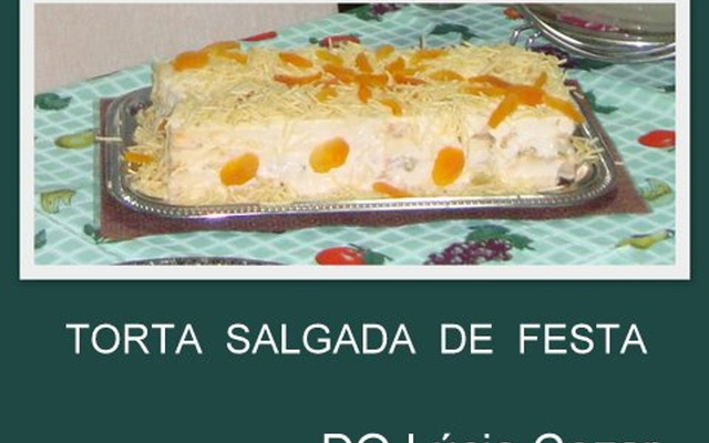 Torta salgada de festa do Lúcio Cezar