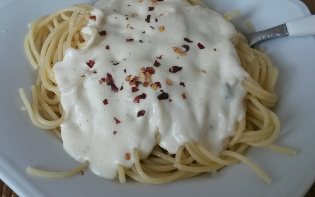 Macarrão aos quatro queijos