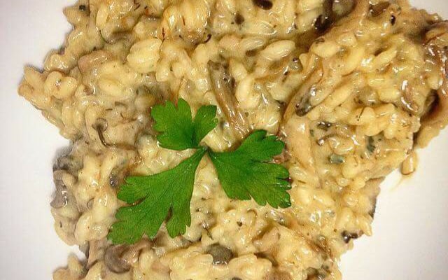 Risoto de shitake