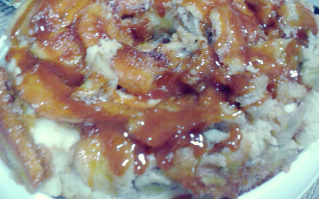 Torta de banana caramelizada diferente