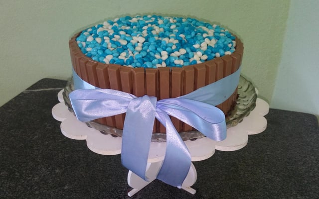 Bolo de Kit Kat à minha moda