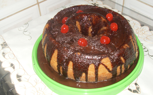 Bolo cavado guloseima