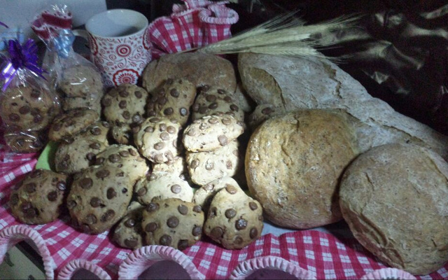 Bolachinha de Ovomaltine com nozes