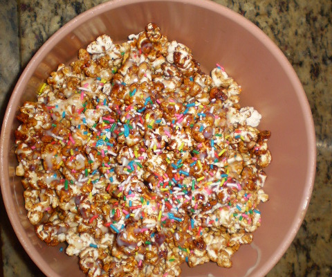 Pipoca doce de chocolate