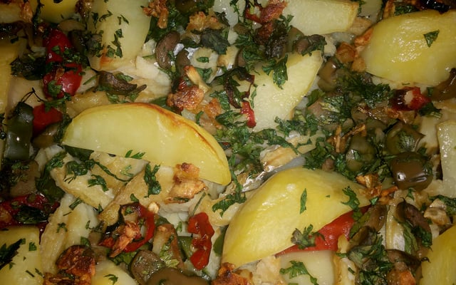 Lascas de bacalhau delícia