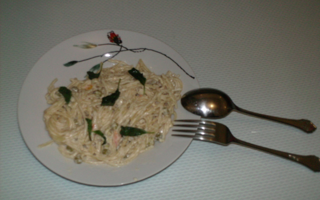 Miojo ao creme do Lennart