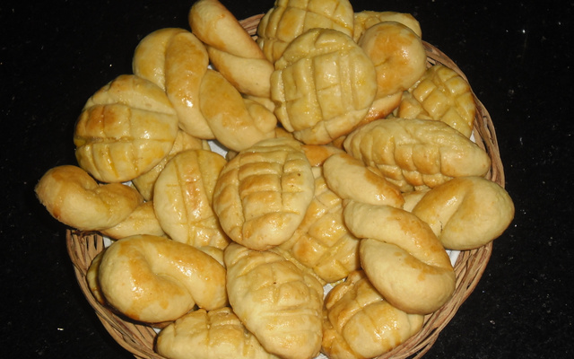 Biscoito de nata com milharina