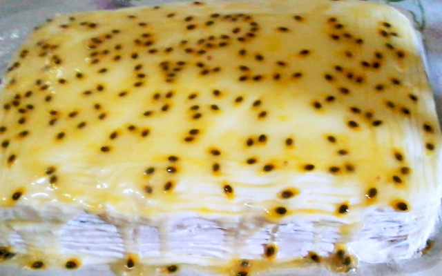 Bolo mousse de maracujá