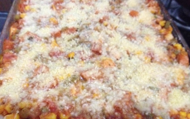 Arroz de forno com frango