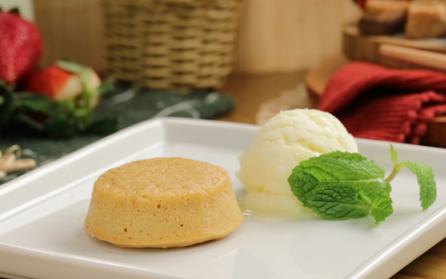 Vulcão de doce de leite