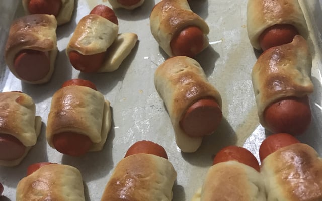 Enroladinho de salsicha