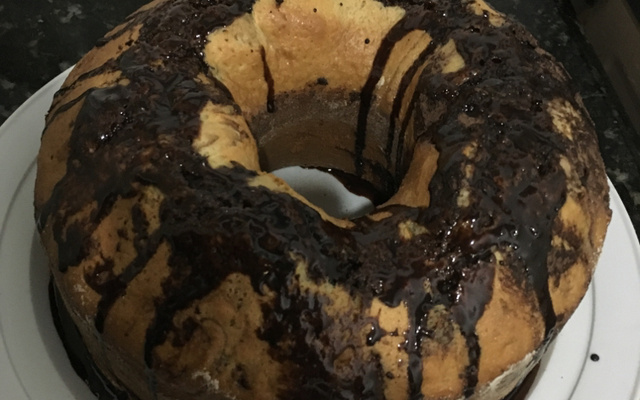 Bolo mármore para lanche