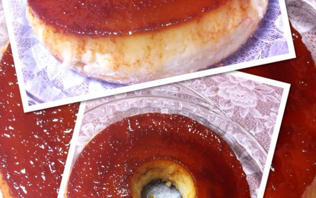 Pudim cremoso de coco