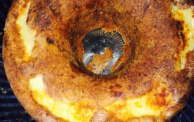 Bolo prático de nozes e maçã