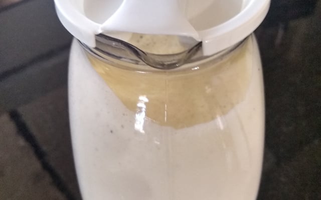 Suco de maracujá com leite