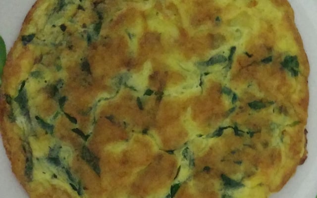 Omelete de espinafre