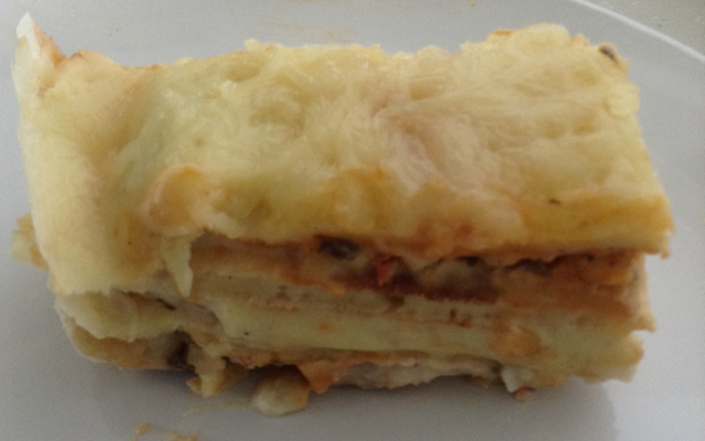 Lasanha à Uxo (sem forno)