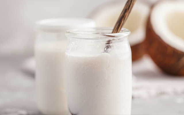 Leite de coco caseiro