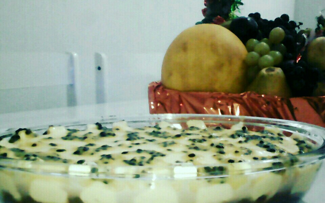 Pavê de chocolate com mousse de maracujá