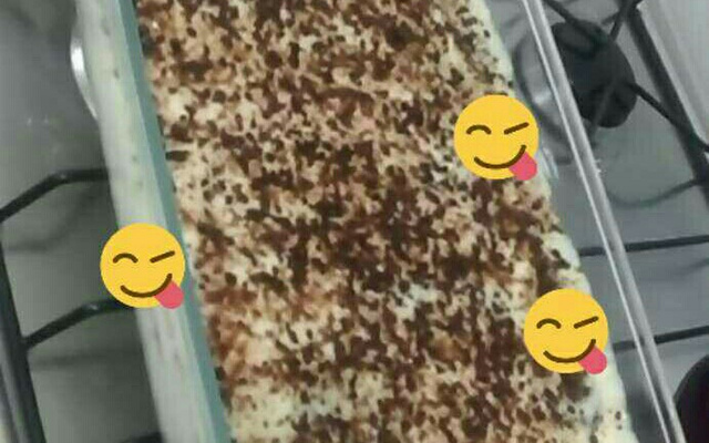 Torta de bolacha de micro-ondas