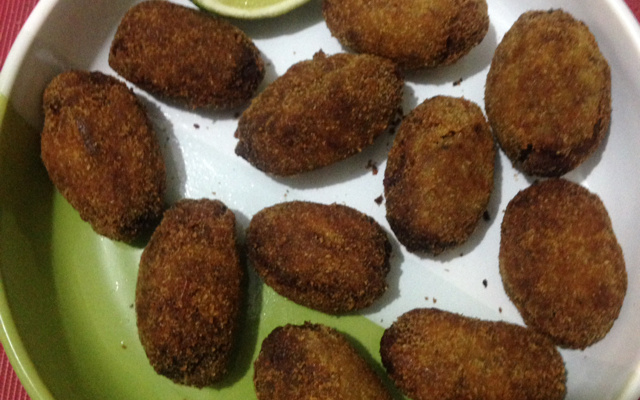 Croquete de carne prático